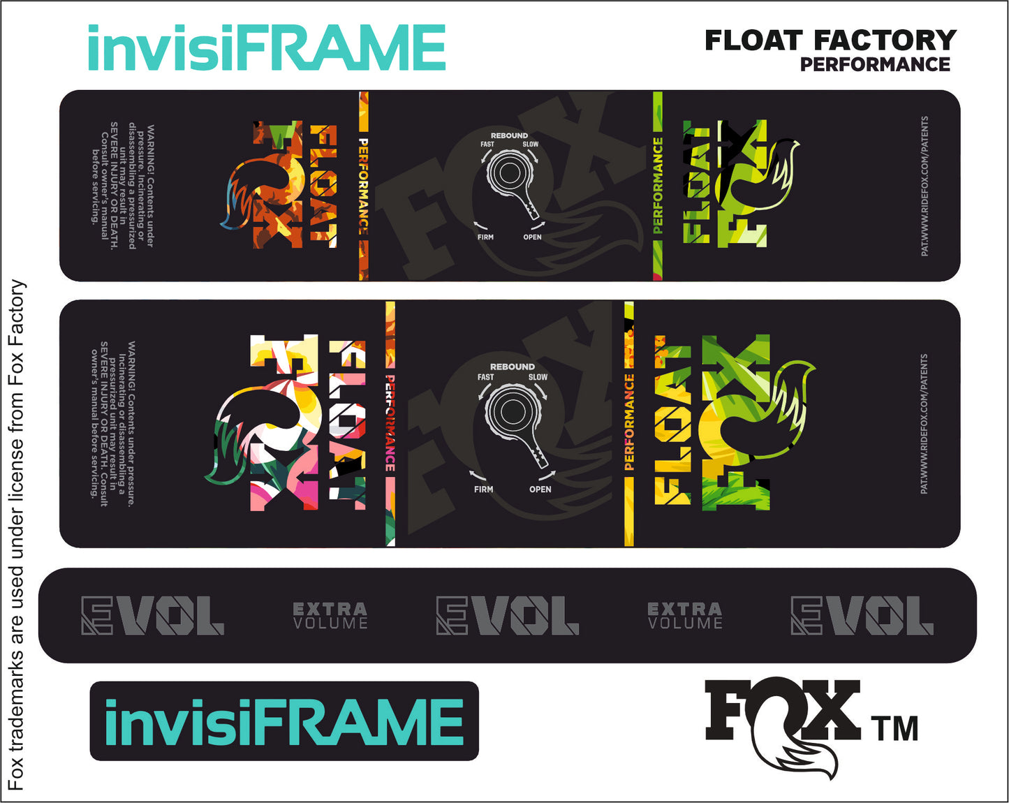 Fox Float Performance 2023 Decals