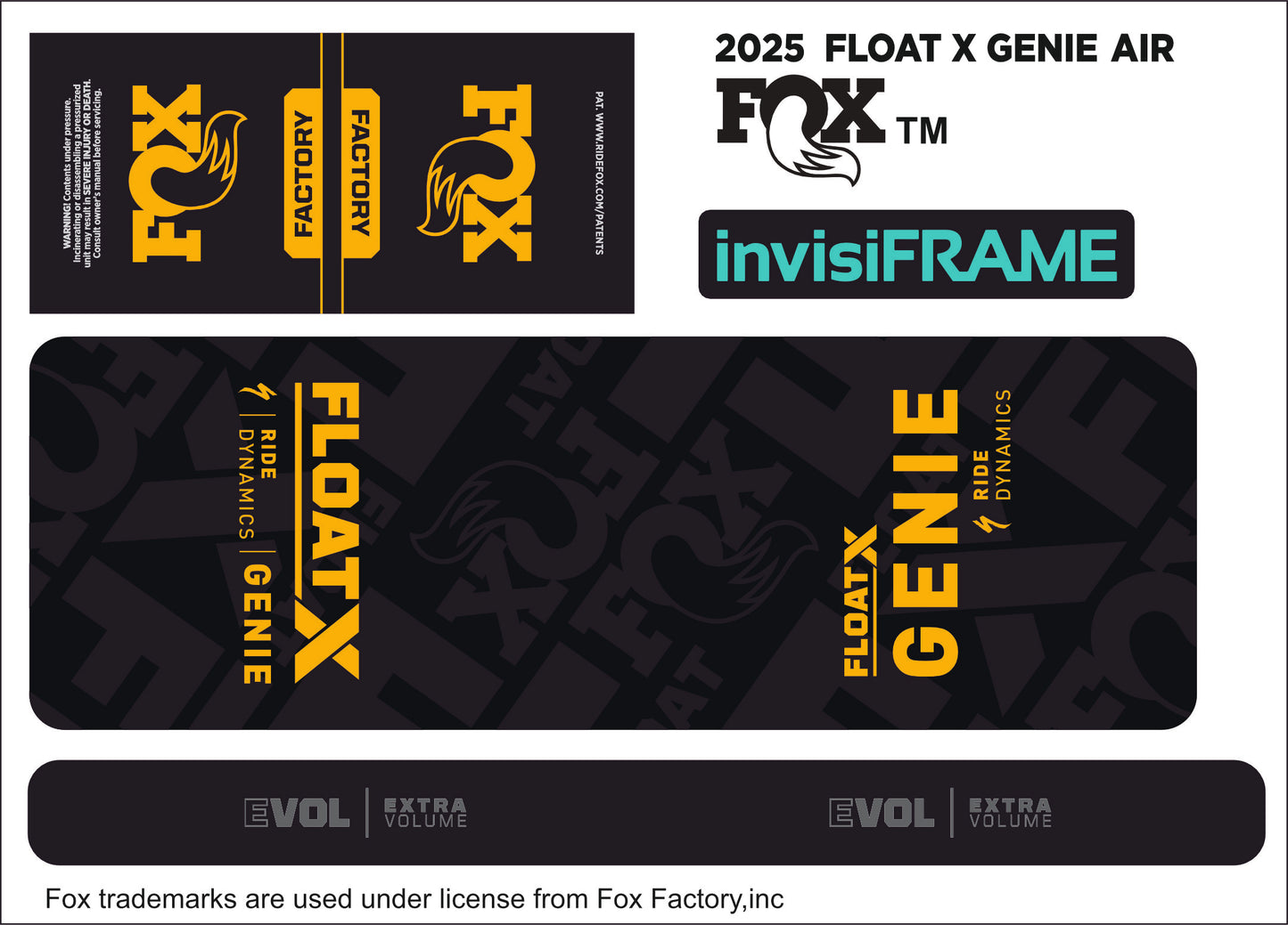 Fox Float X Genie Factory 2025 Decals