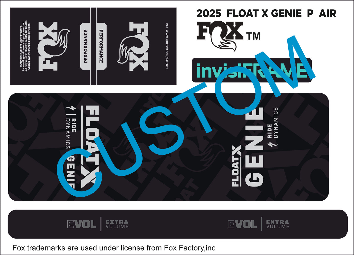 Fox Float X Genie Performance 2025 Decals