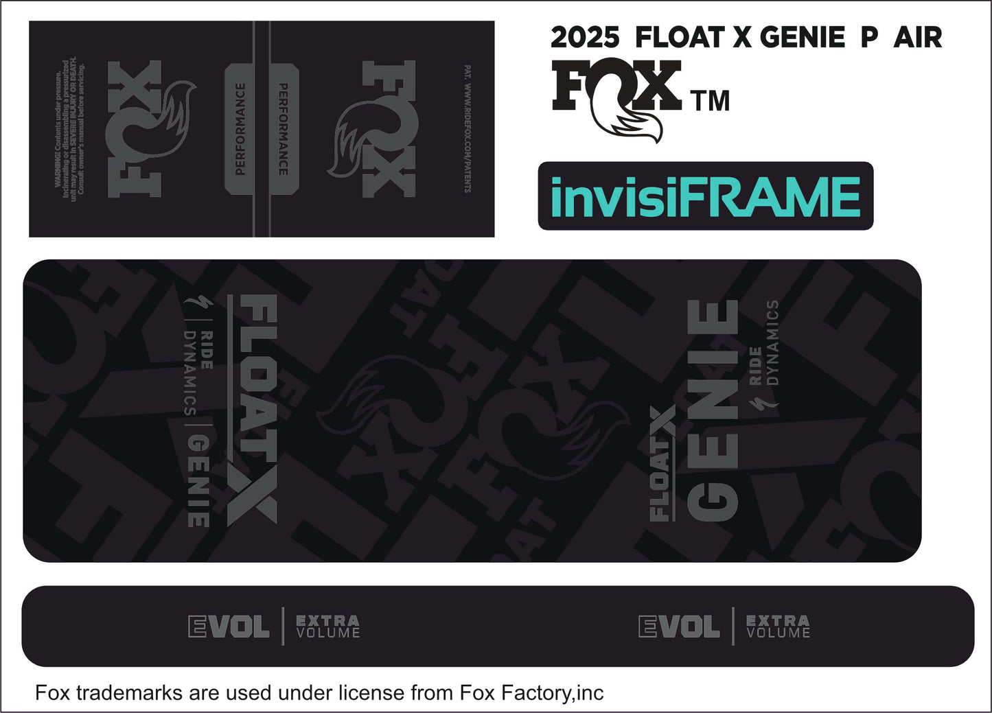 Fox Float X Genie Performance 2025 Decals