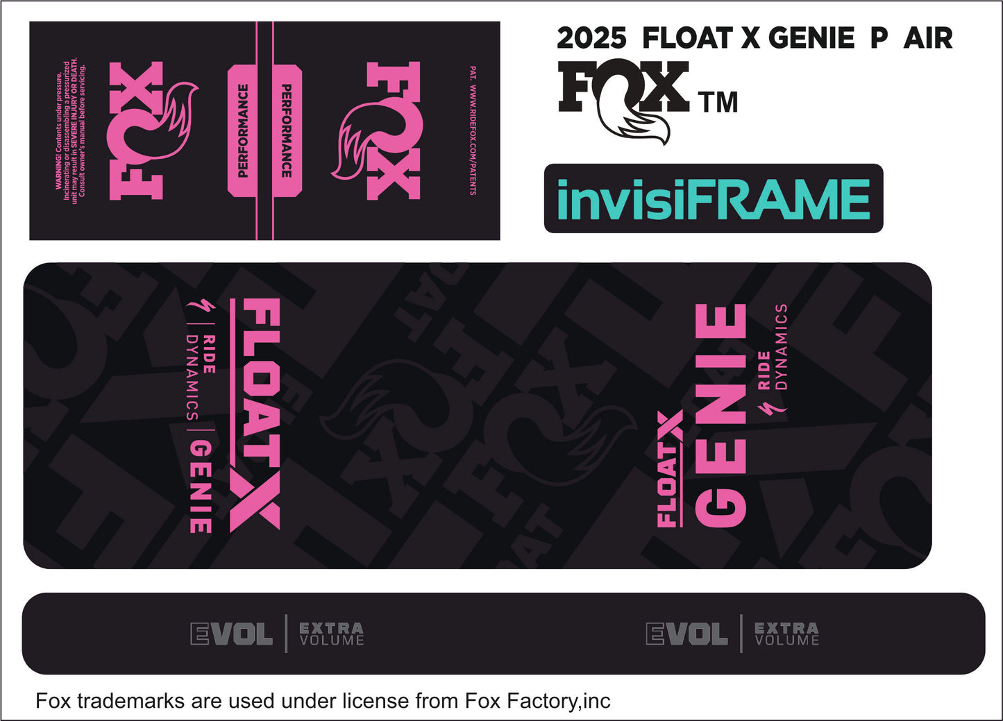 Fox Float X Genie Performance 2025 Decals