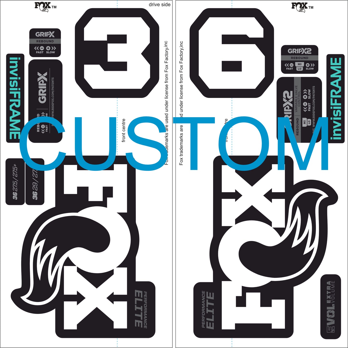 Fox 36 Performance Elite 2026 Decals