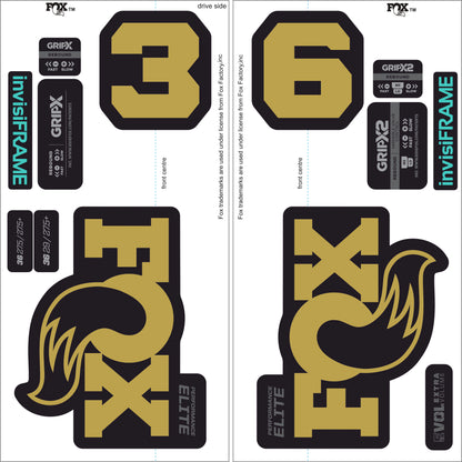 Fox 36 Performance Elite 2026 Decals