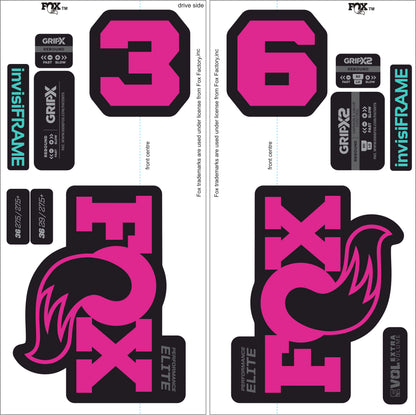 Fox 36 Performance Elite 2026 Decals