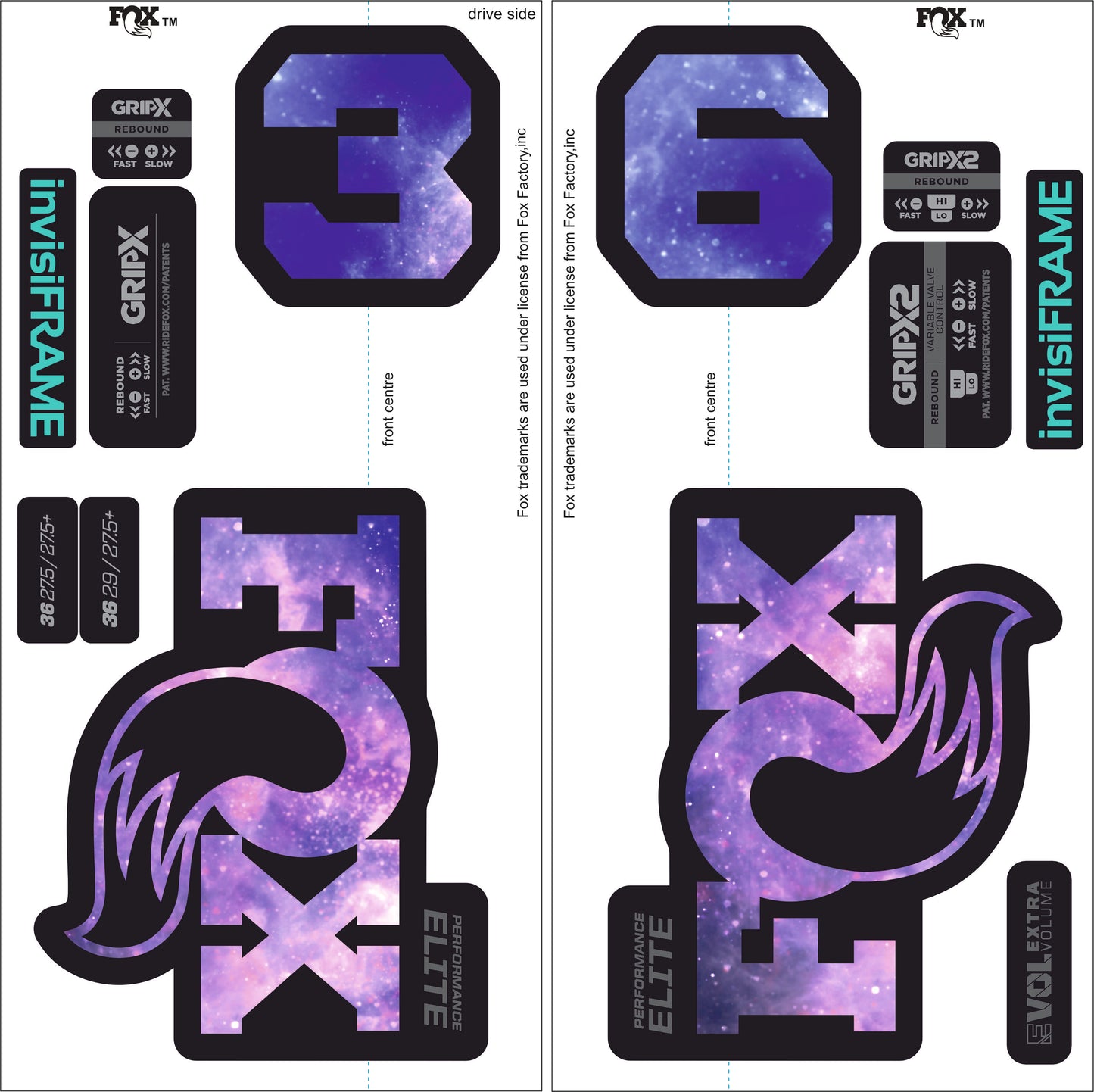 Fox 36 Performance Elite 2026 Decals
