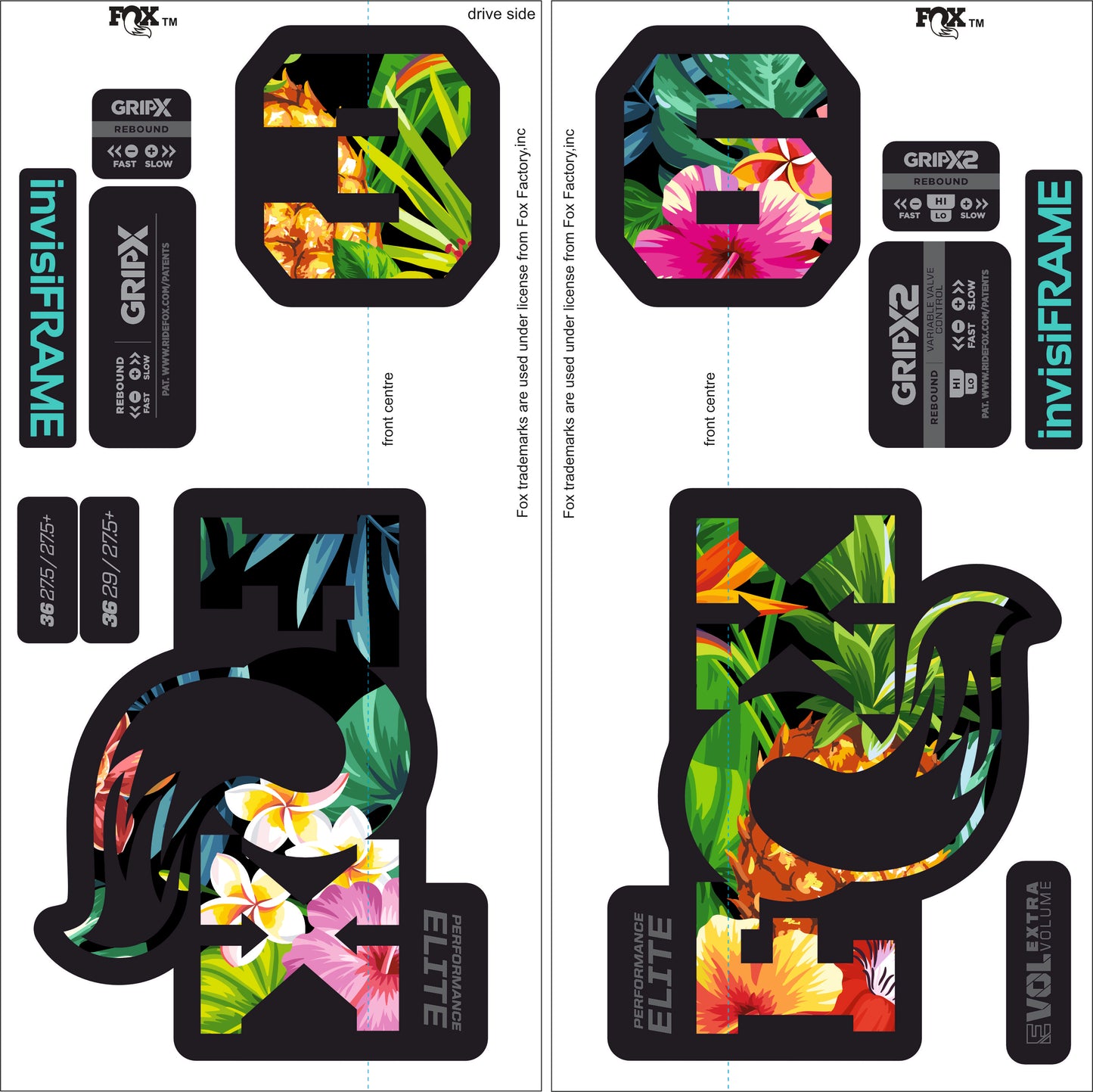 Fox 36 Performance Elite 2026 Decals