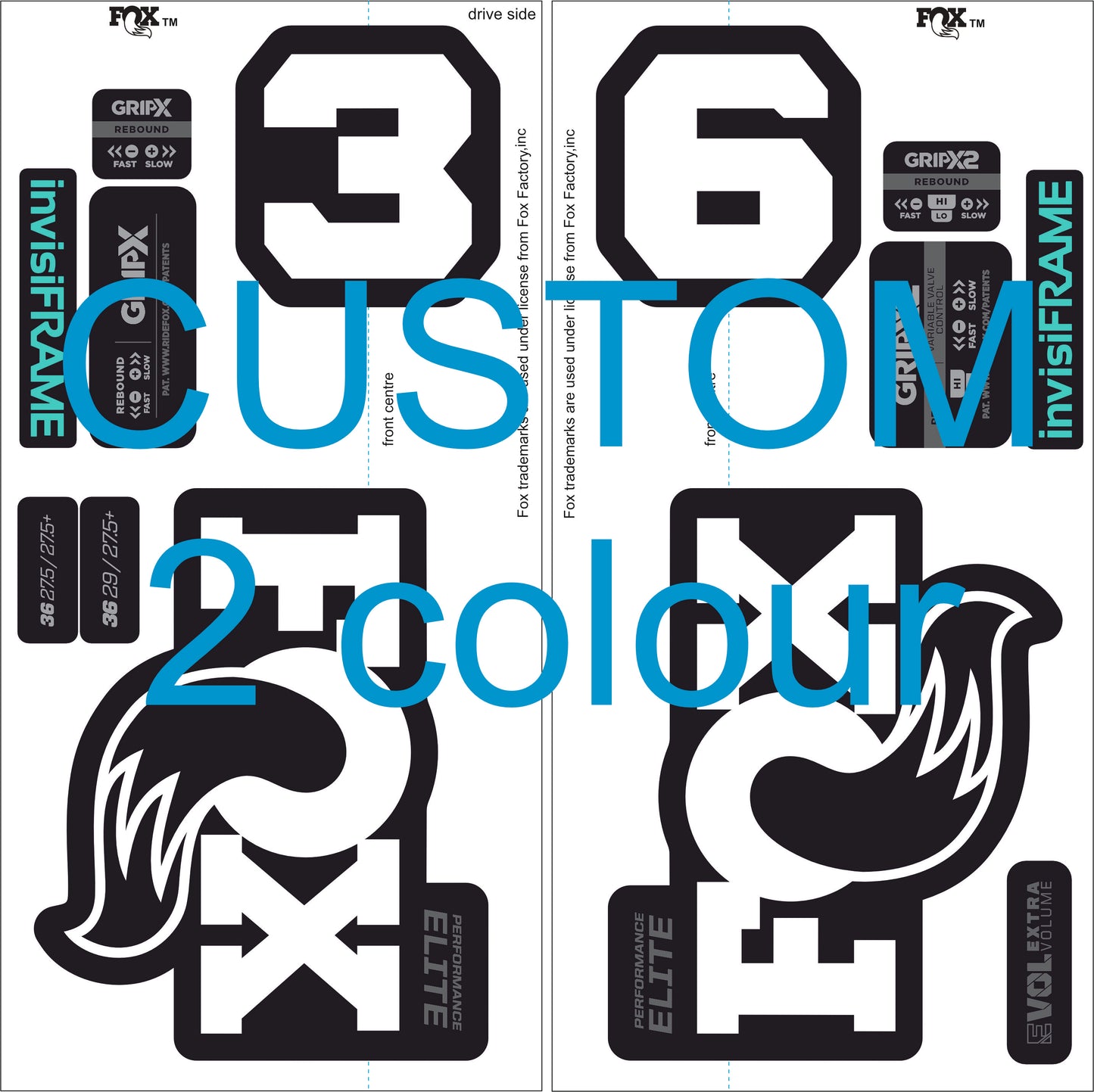 Fox 36 Performance Elite 2026 Decals