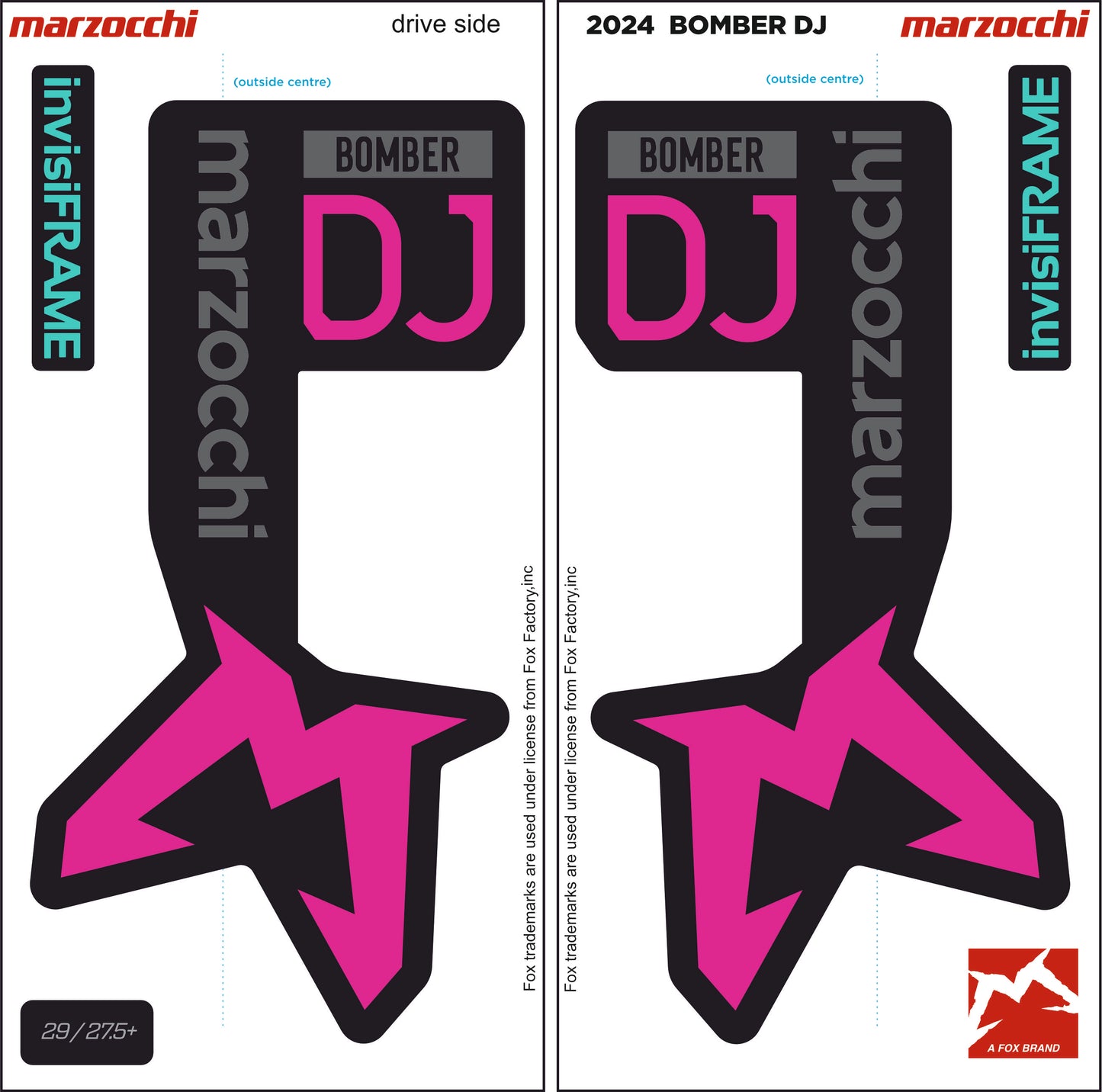 Marzocchi Bomber DJ 2024 Decals