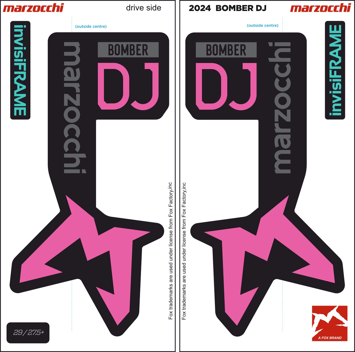 Marzocchi Bomber DJ 2024 Decals