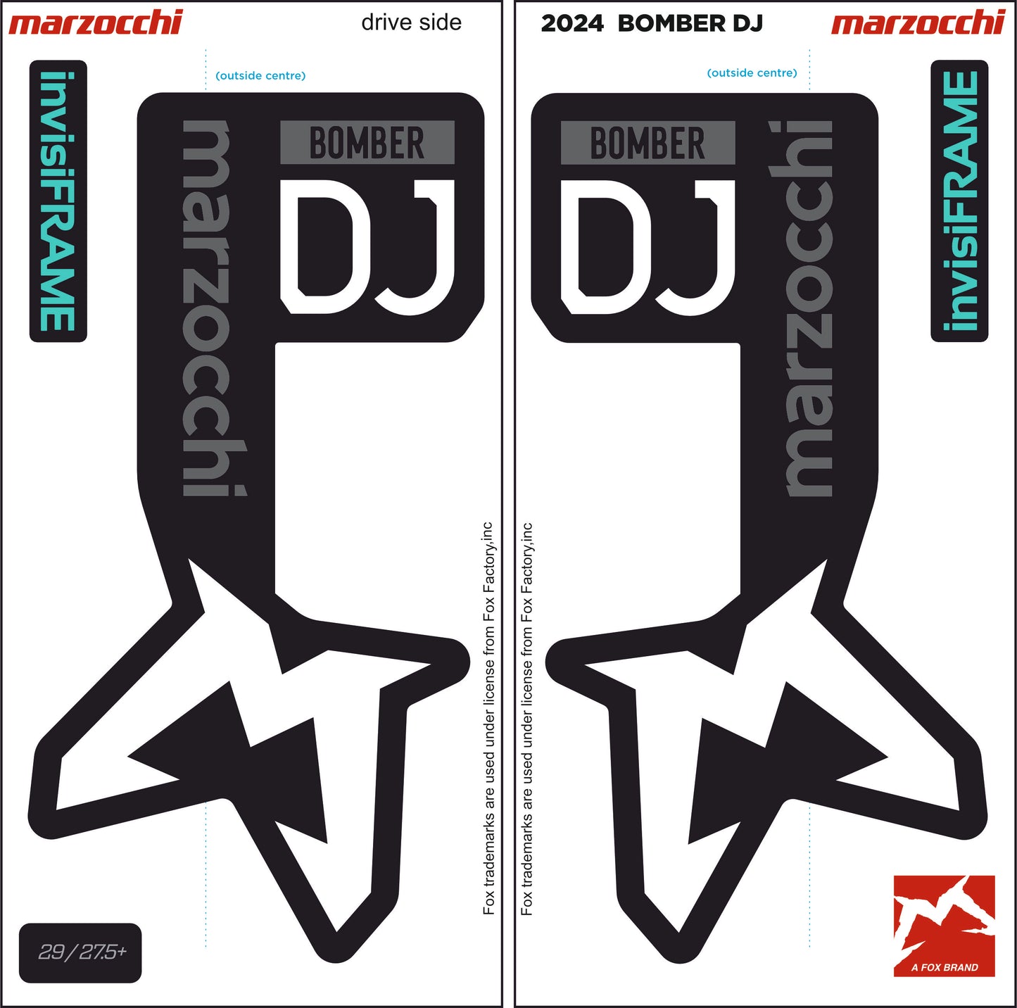 Marzocchi Bomber DJ 2024 Decals