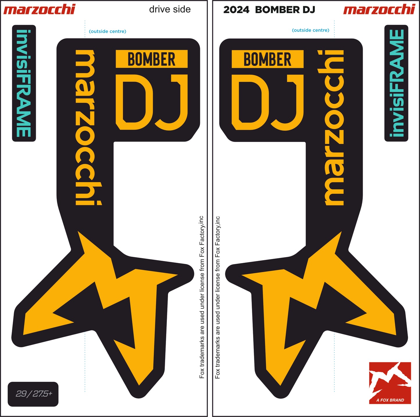 Marzocchi Bomber DJ 2024 Decals