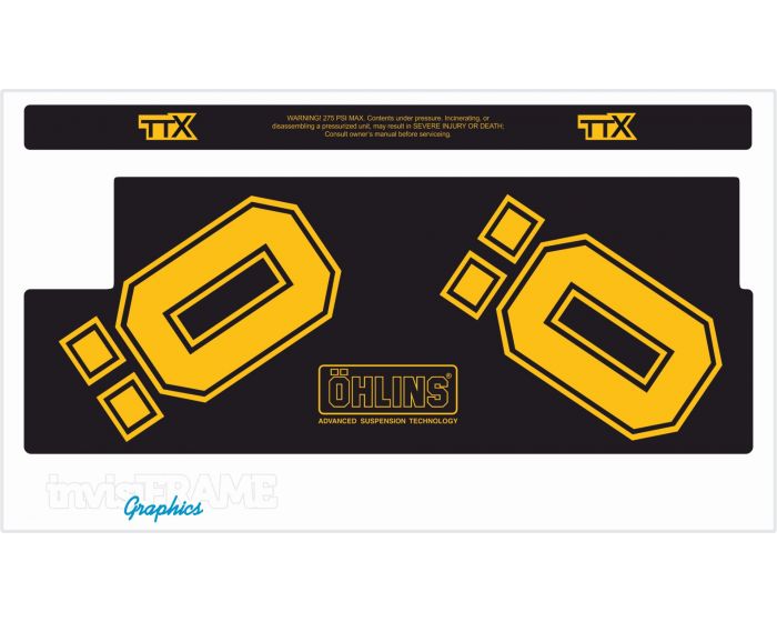 Ohlins TTX Air 2020 Shock Decals