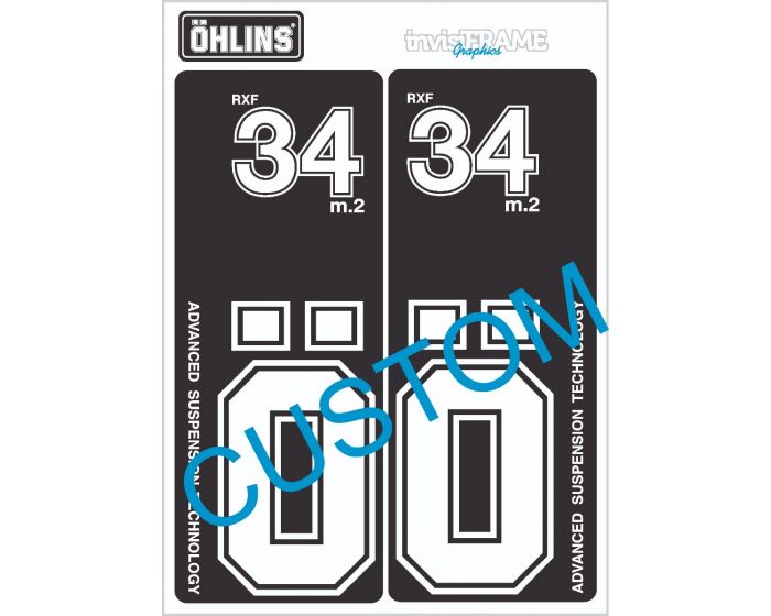 Ohlins RXF 34 M.2 Fork Decals 2022/23/24