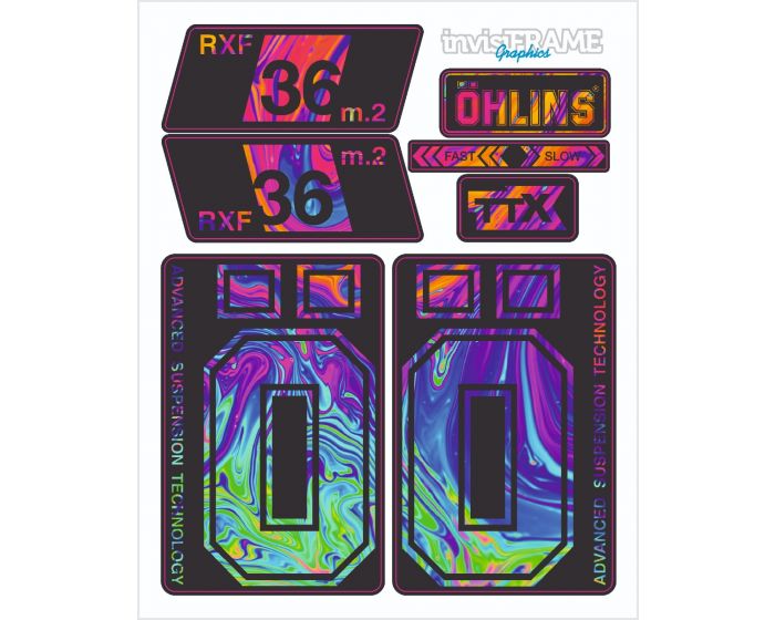 Ohlins RXF 36 M.2 Fork Decals 2022/23/24