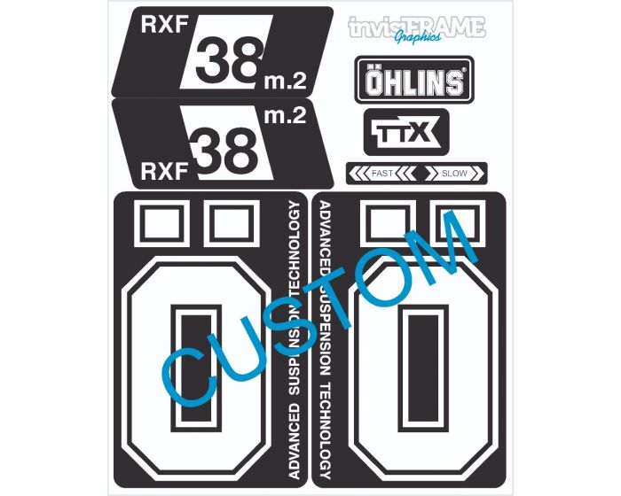 Ohlins RXF 38 M.2 Fork Decals 2022/23/24