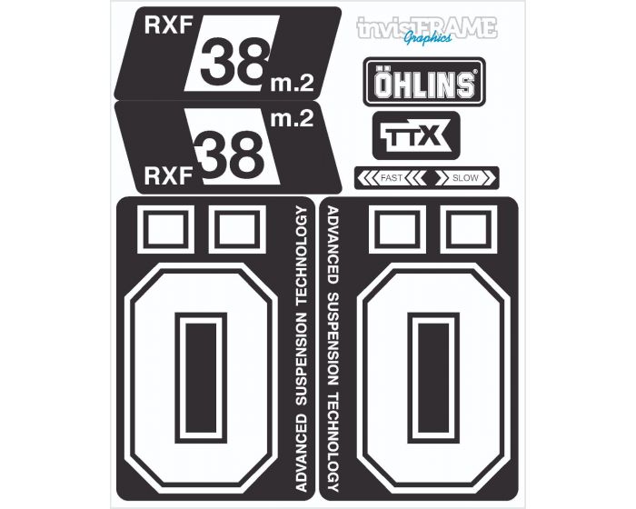 Ohlins RXF 38 M.2 Fork Decals 2022/23/24