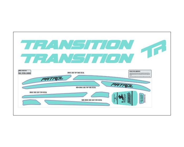 Transition Patrol Carbon 2019 Decals