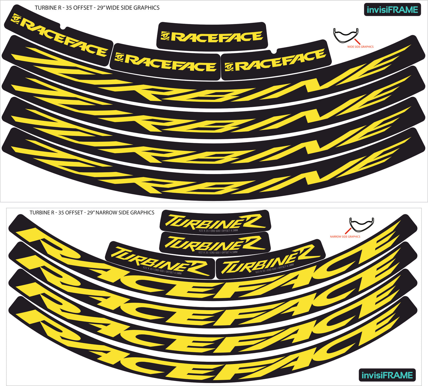 Raceface Turbine R Offset 29er Decals