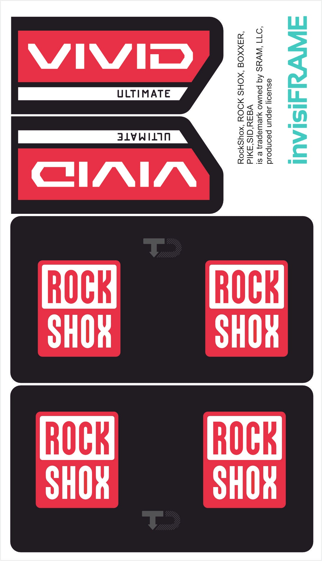 rock shox vivid ultimate 2023 decals